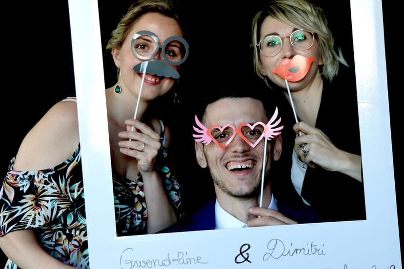 Photobooth animé lors du mariage de Gwendoline et Dimitri